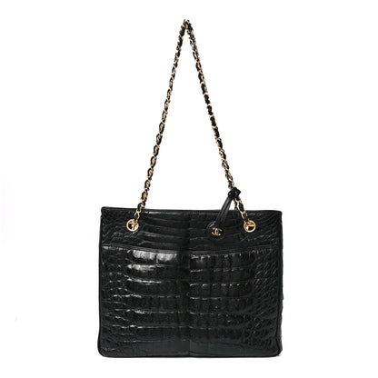 Chanel Alligator Tote Black 1 of 12