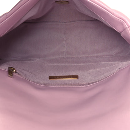 Chanel Lambskin Quilted Medium Chanel 19 Flap Light Pink 5 of 12