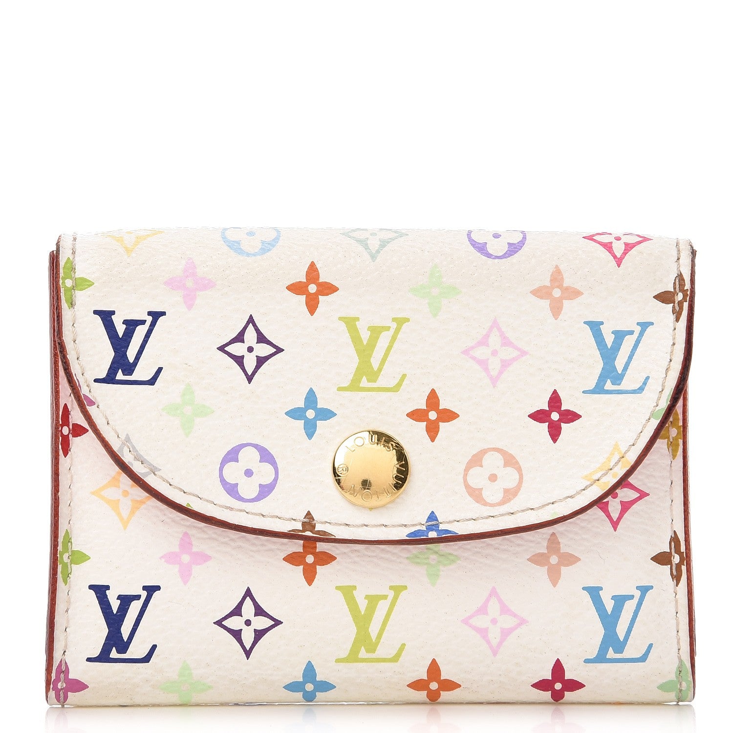 Louis Vuitton Monogram Multicolor Business Card Holder White 9 of 16