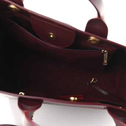 Chanel Caviar Small Studded Deauville Tote Burgundy 4 of 10