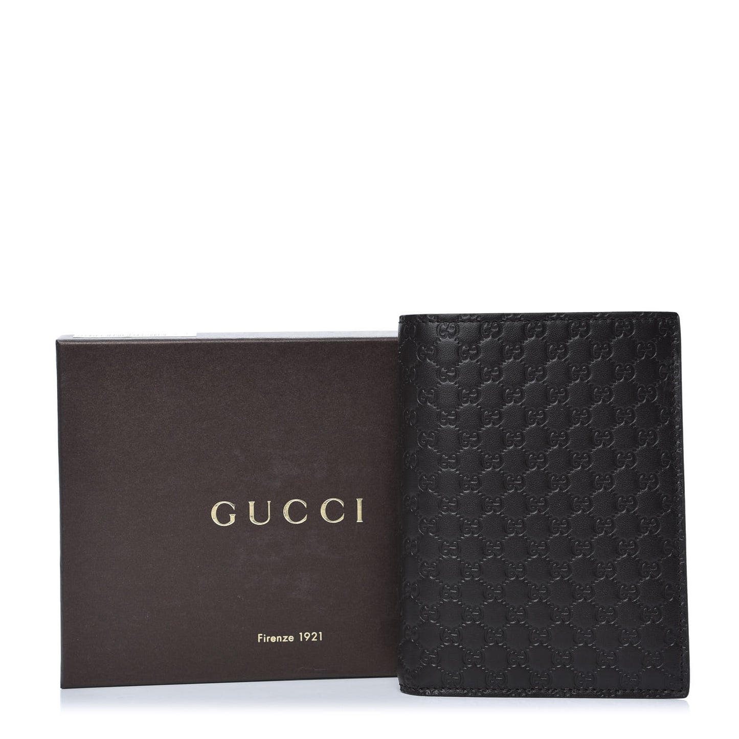 Microguccissima Passport Case Black