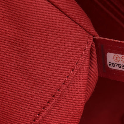 Chanel Mixed Fibers Striped Small Deauville Tote Red 7 of 10