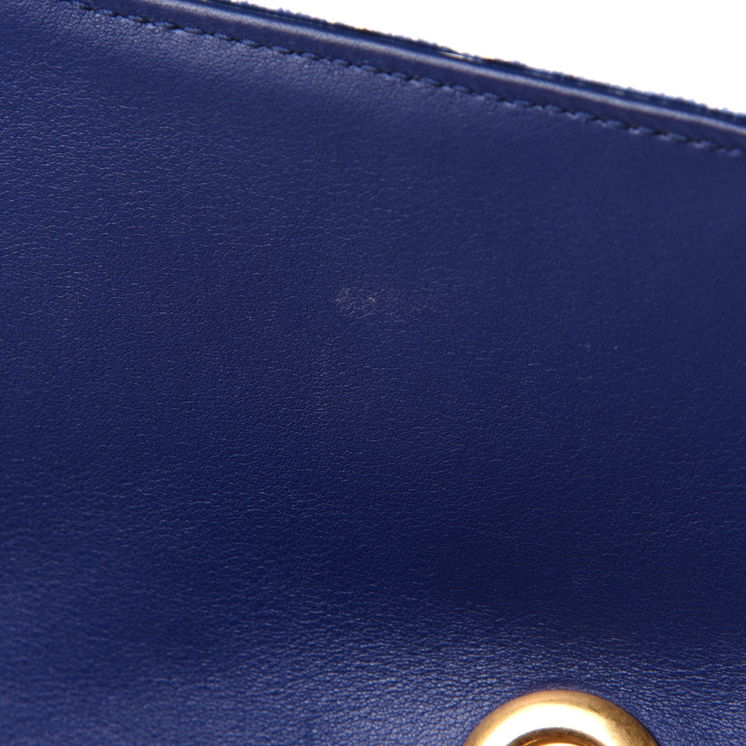 Gucci Velvet Matelasse Medium GG Marmont Shoulder Bag Cobalt Blue 12 of 12
