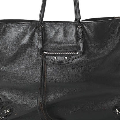 Balenciaga Veau Papier A4 Zip Around Tote Coffee 8 of 17