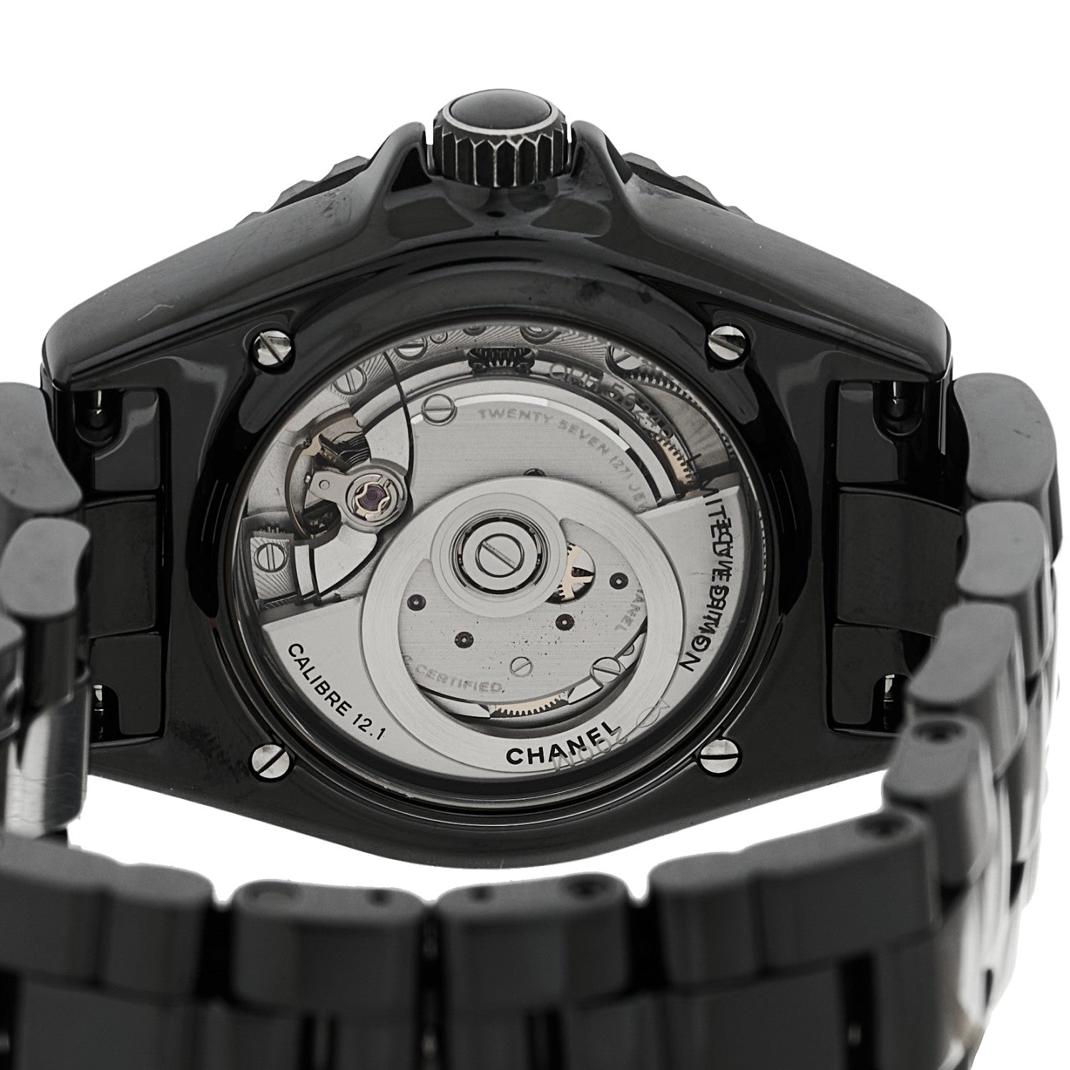 Chanel Stainless Steel Ceramic 38mm J12 Wanted de Chanel Automatic Watch Black 4 of 5