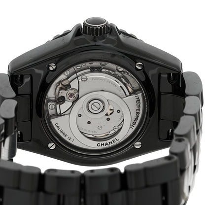 Chanel Stainless Steel Ceramic 38mm J12 Wanted de Chanel Automatic Watch Black 4 of 5