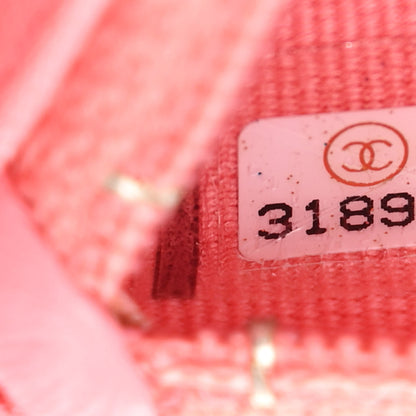 Chanel Lambskin Enamel Quilted Pending CC Clutch With Chain Pink 8 of 13