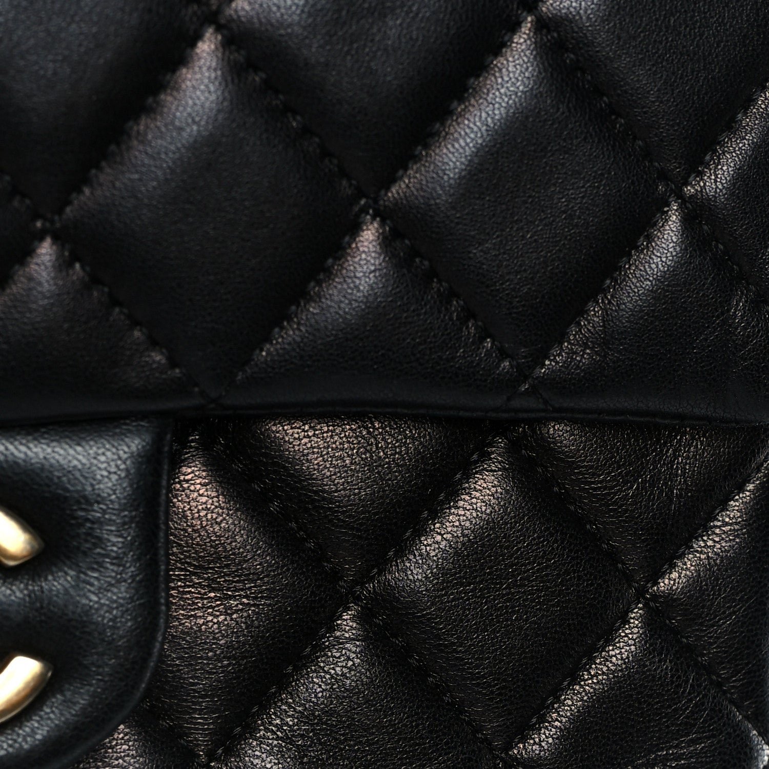 Chanel Lambskin Quilted Mini Rectangular Flap Black 12 of 13