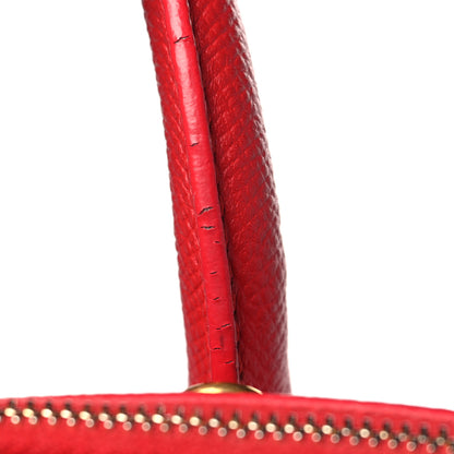 Balenciaga Grained Calfskin M Ville Top Handle Bag Rouge Coquelicot 11 of 12
