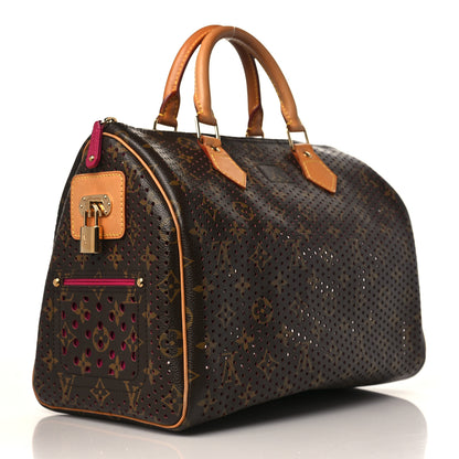 Louis Vuitton Monogram Perforated Speedy 30 Fuchsia 3 of 9