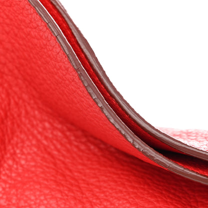 Fendi Vitello Small Clasp Top Hobo Bag Red 11 of 11