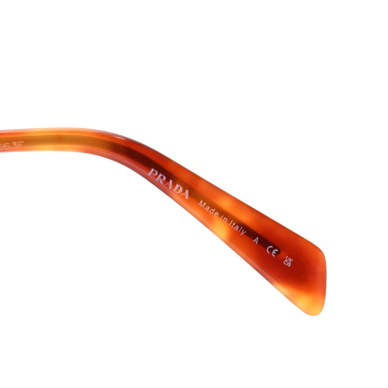Prada Aviator Sunglasses SPR 73Z Gold Tortoise 5 of 6