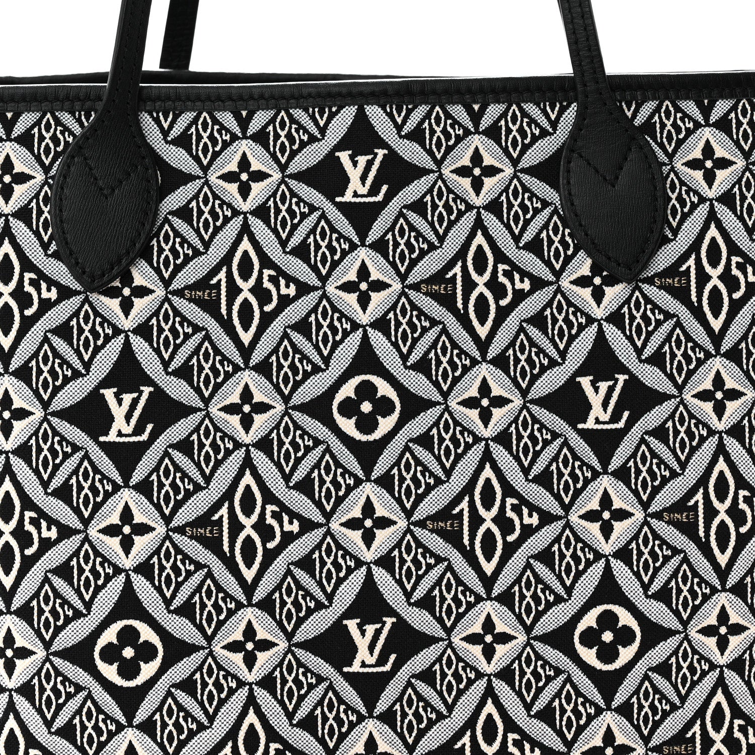 Louis Vuitton Jacquard Since 1854 Neverfull MM Grey 7 of 9