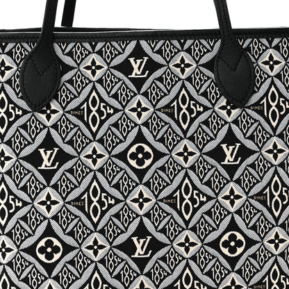 Louis Vuitton Jacquard Since 1854 Neverfull MM Grey 7 of 9