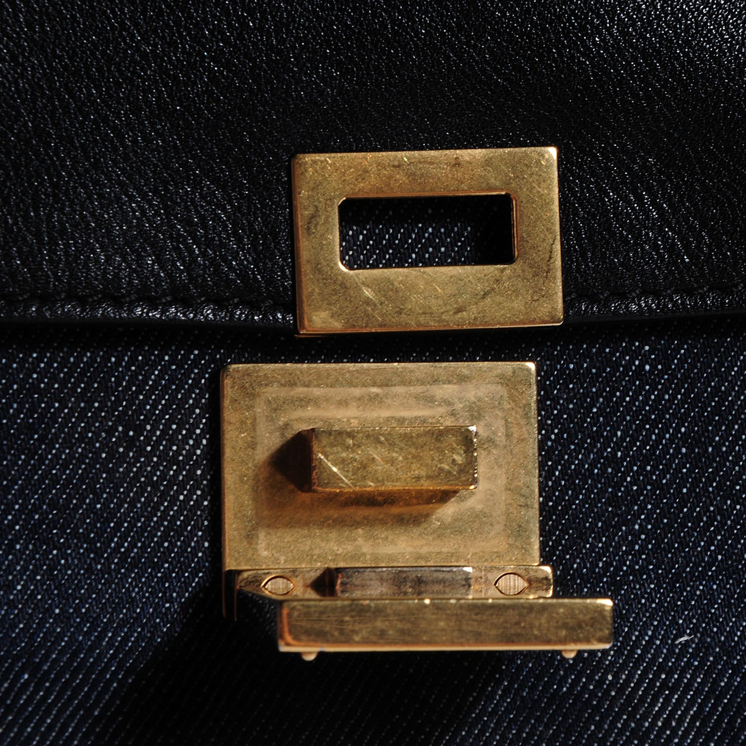Celine Smooth Calfskin Denim Medium Trapeze Blue 5 of 10
