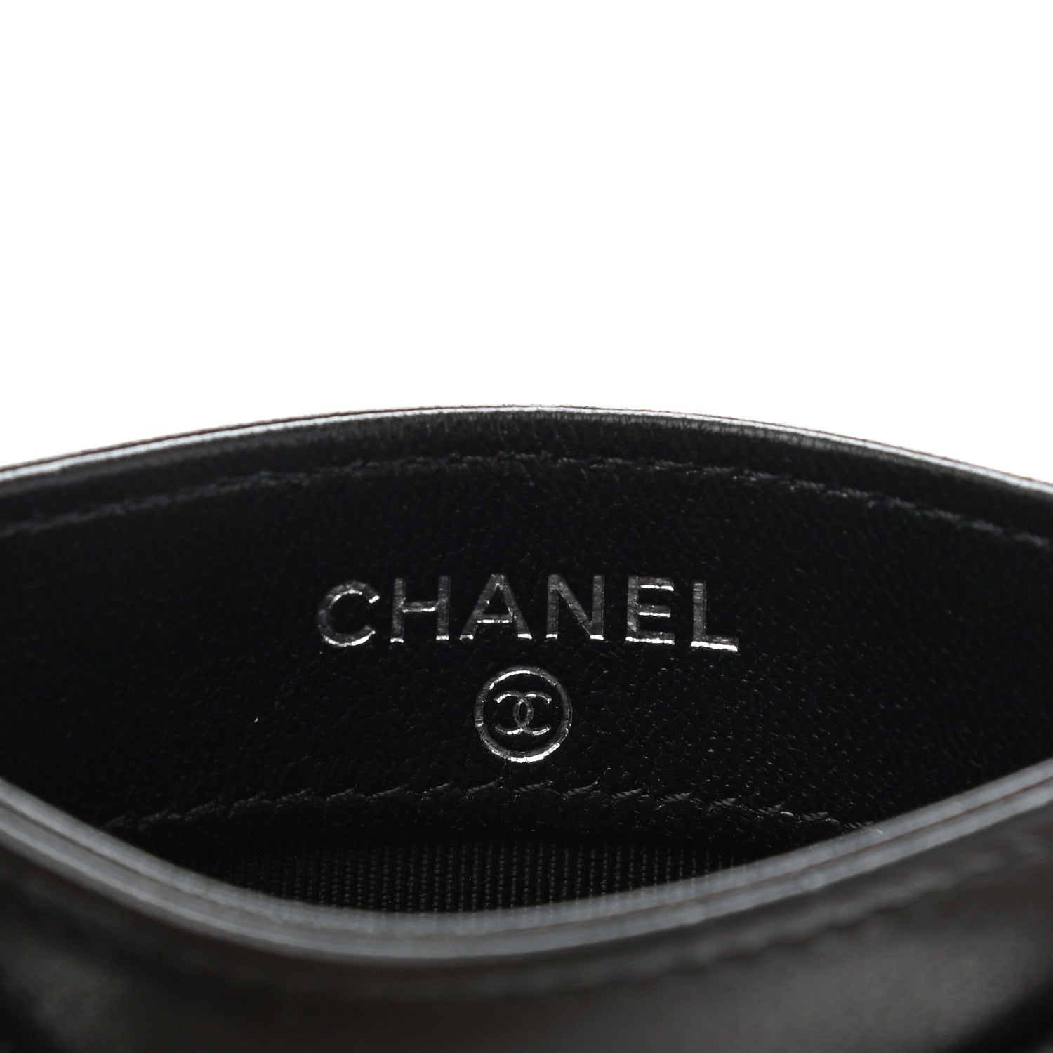 Chanel Lambskin Quilted Card Holder So Black 6 of 9