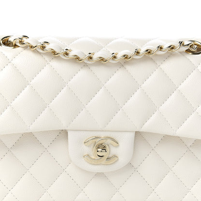 Chanel Caviar Quilted Small Double Flap White 10 of 11