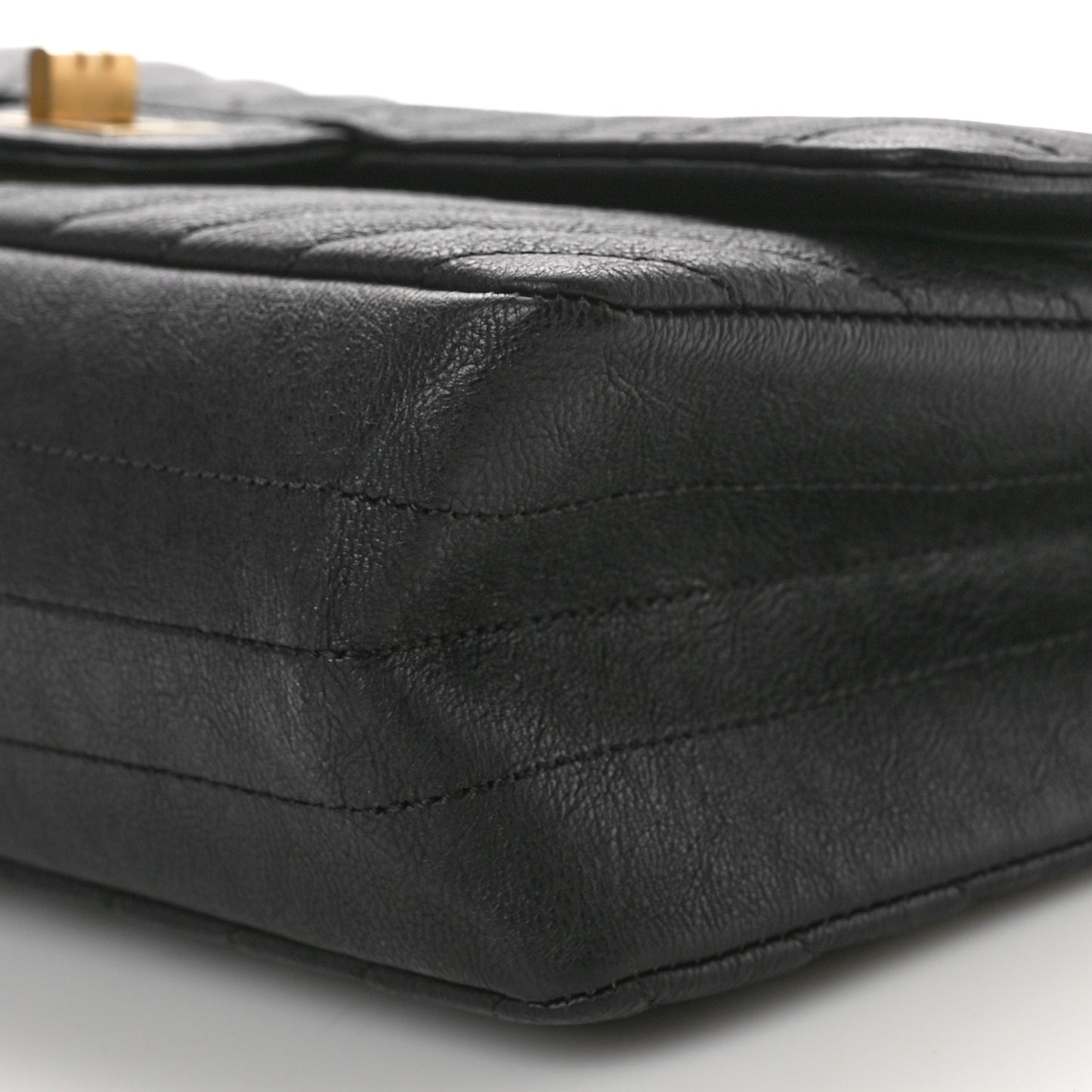Sheepskin Chevron Quilted 2.55 Reissue 225 Flap Black