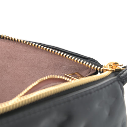 Louis Vuitton Lambskin Embossed Monogram Coussin PM Black 7 of 10