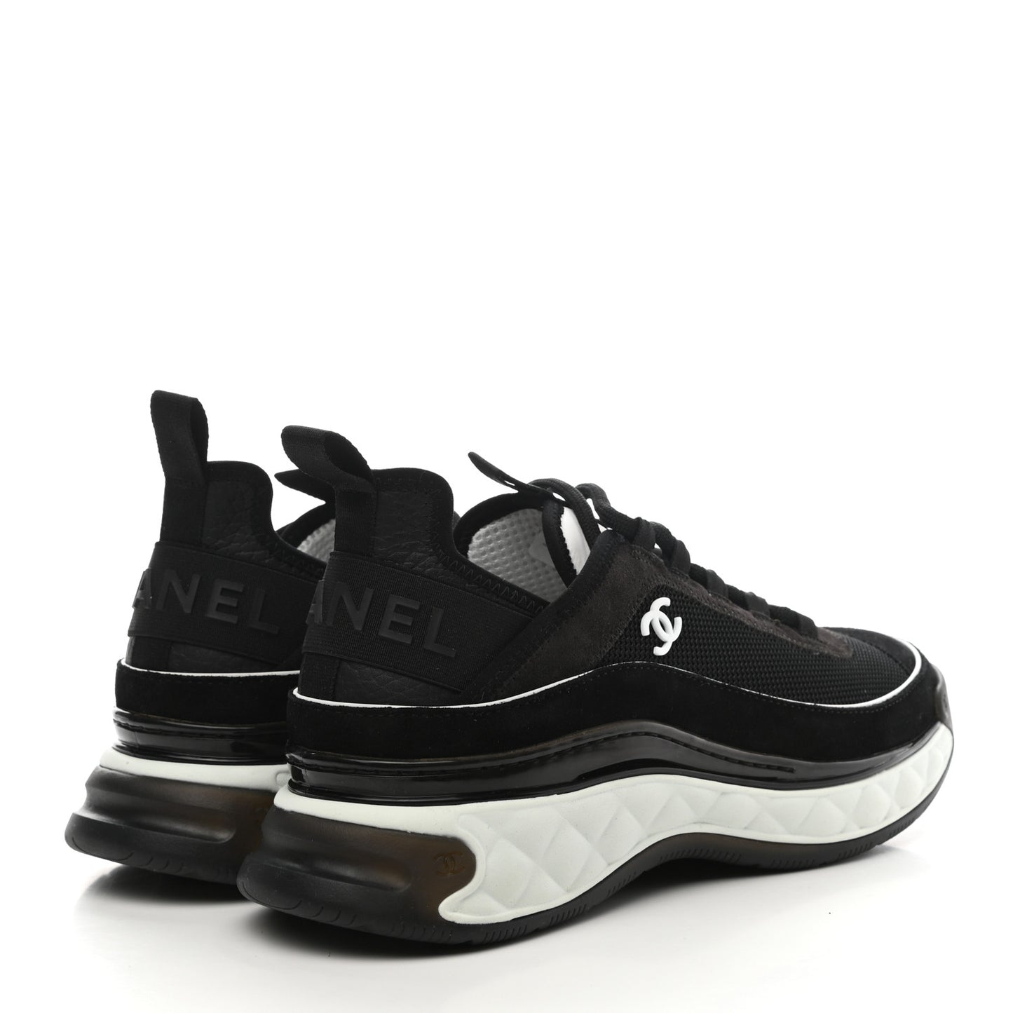 Fabric Suede CC Sneakers 39.5 Black Dark Grey