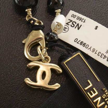 Chanel Beaded Mother of Pearl Oversized CC Necklace 5 of 6