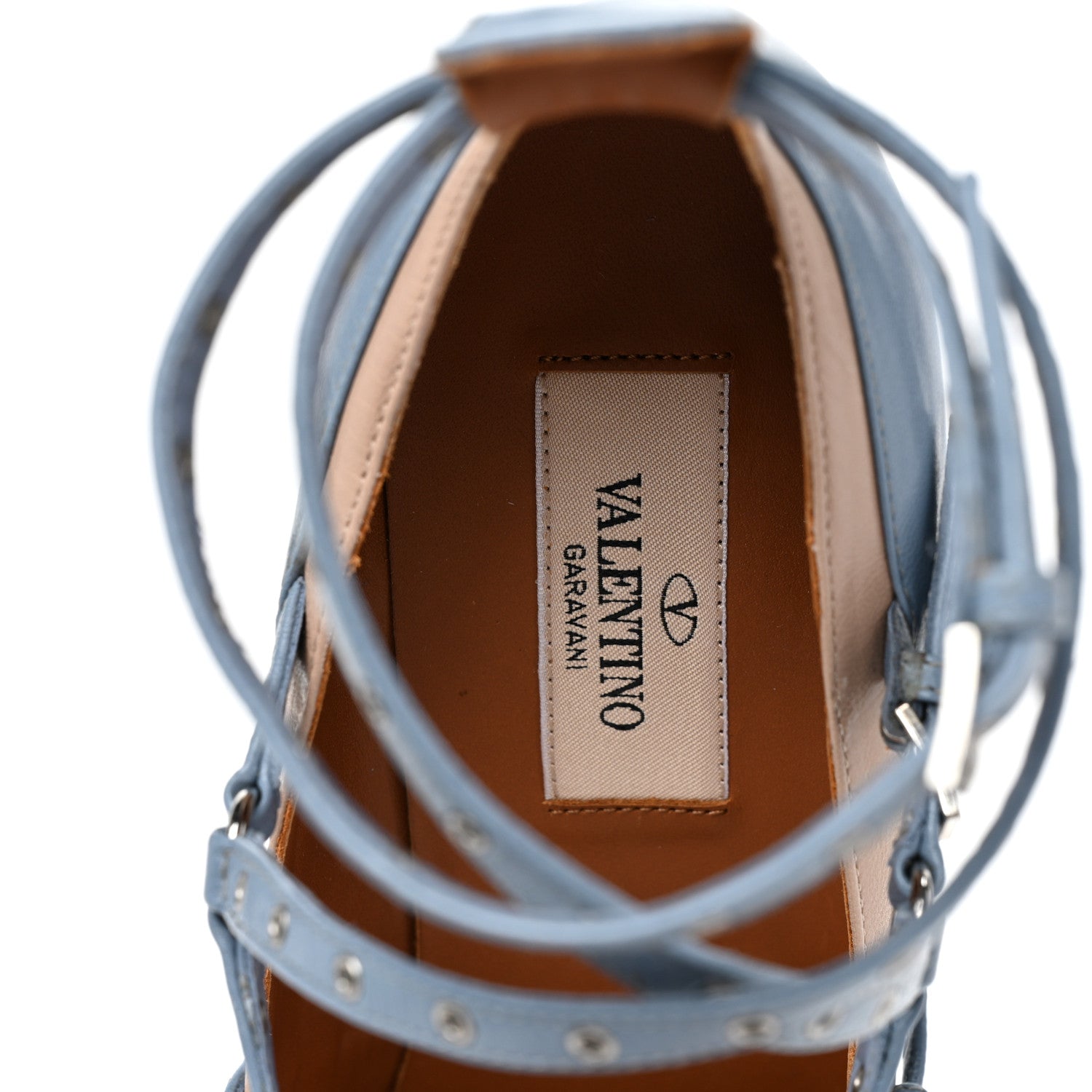 Valentino Garavani Nappa Love Latch 100mm Pumps 37.5 London Stone Poudre 7 of 8