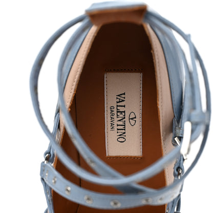 Valentino Garavani Nappa Love Latch 100mm Pumps 37.5 London Stone Poudre 7 of 8