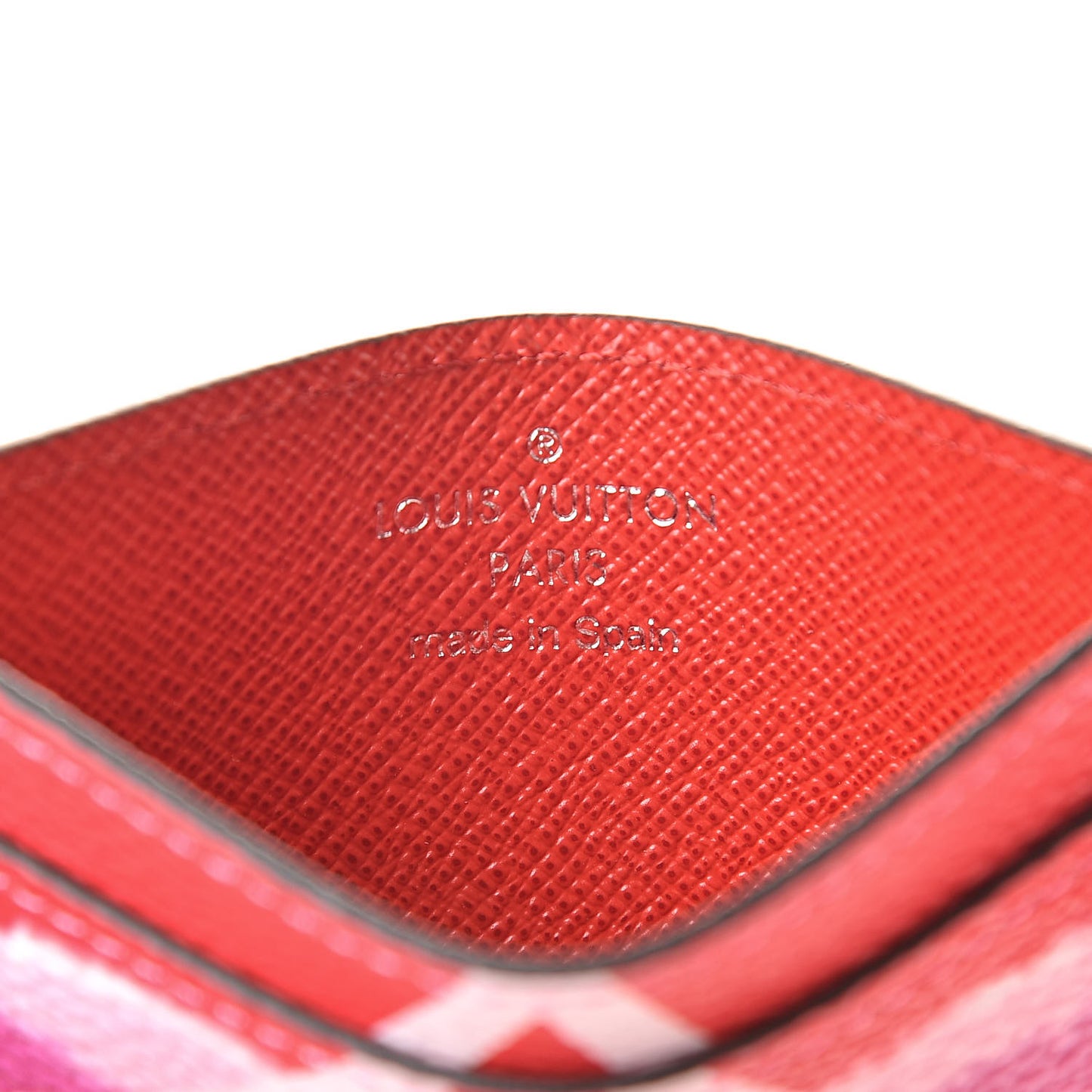 Monogram Escale Card Holder Rouge
