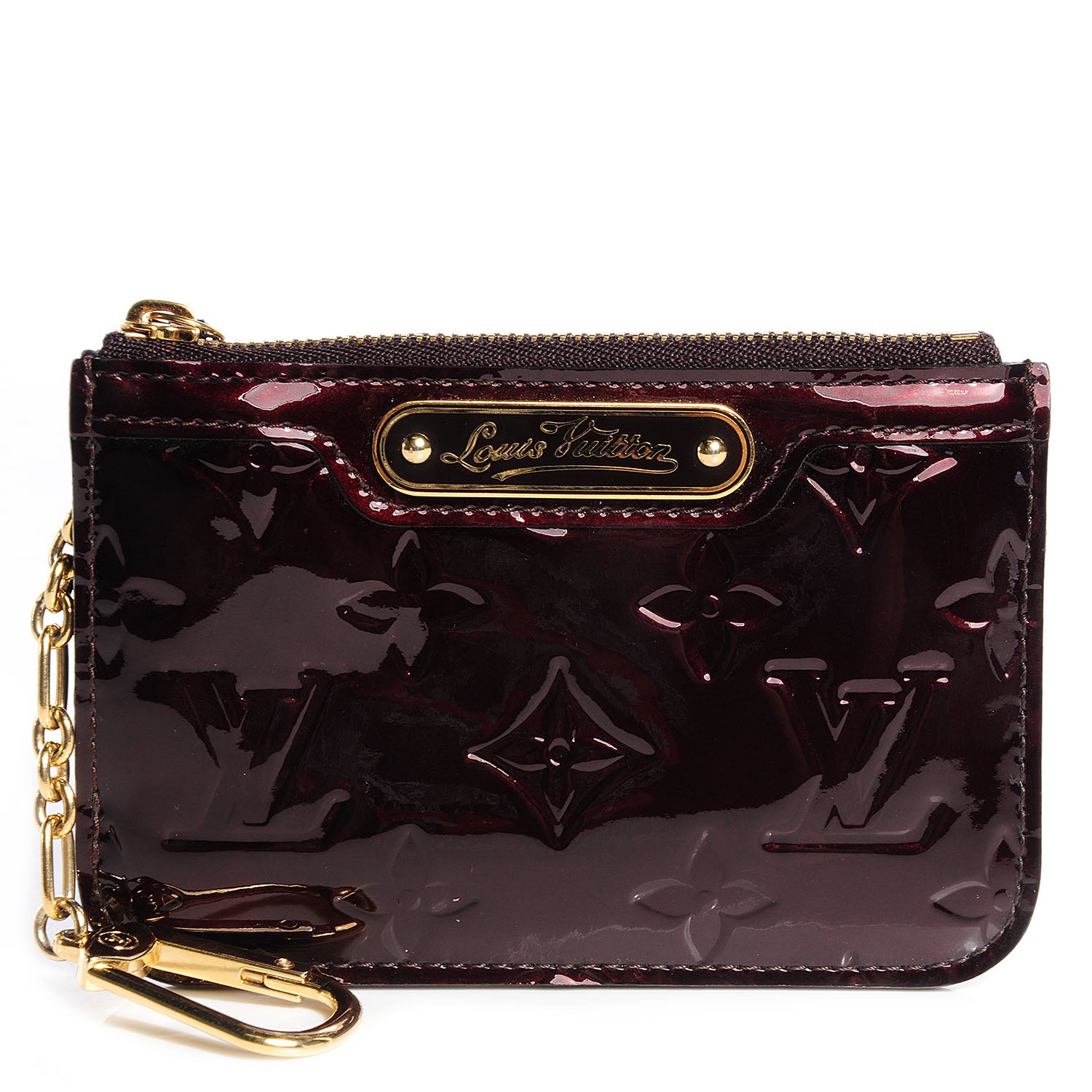 Louis Vuitton Vernis Key Pouch Amarante 1 of 7