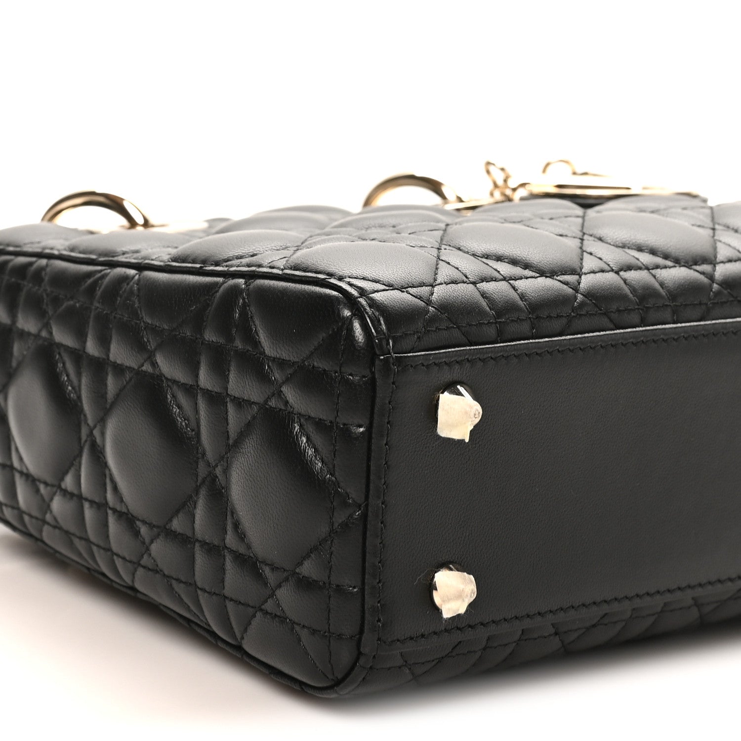 Christian Dior Lambskin Cannage Small My ABCDior Lady Dior Black 9 of 10