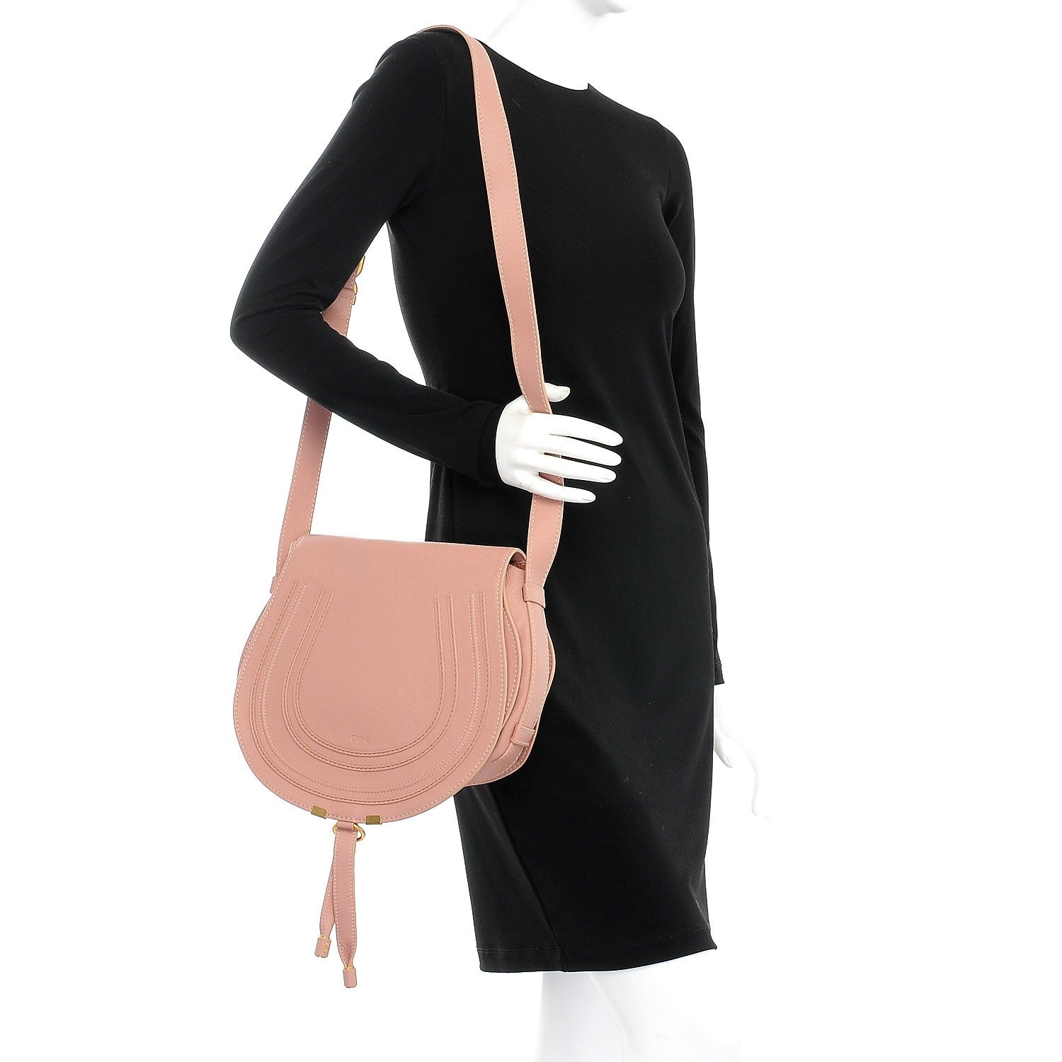 Chloe Calfskin Medium Marcie Shoulder Bag Anemone Pink 2 of 8