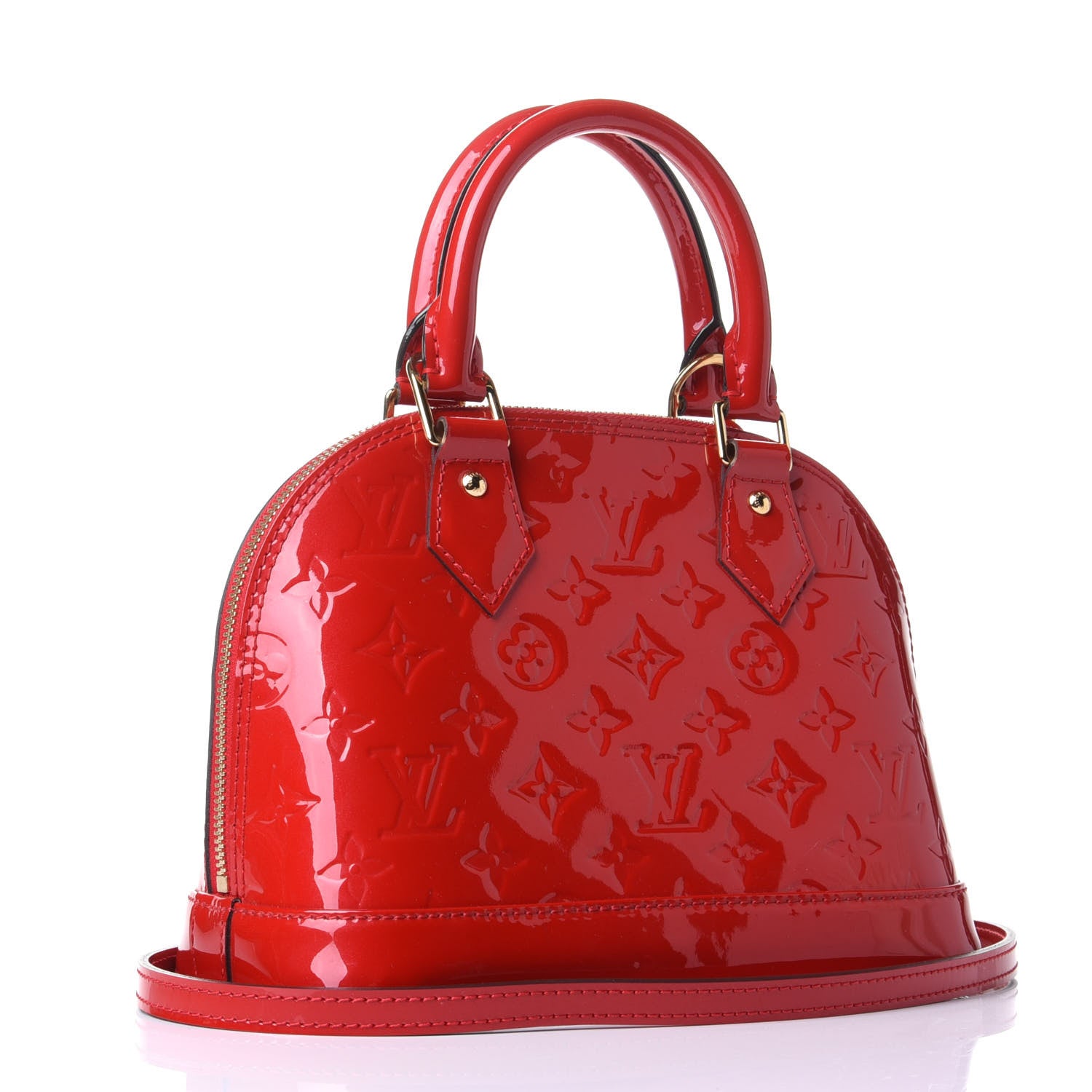Louis Vuitton Vernis Alma BB Cherry 2 of 4