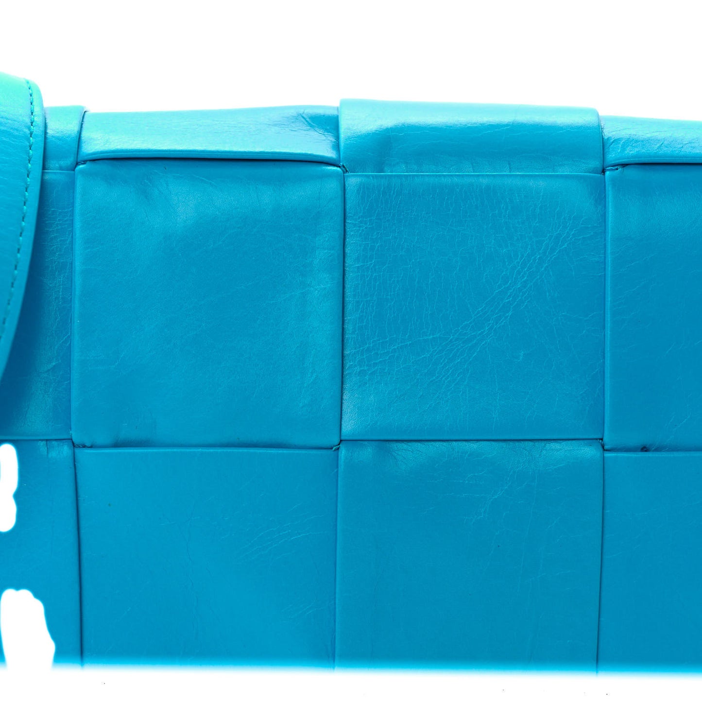 Paper Calfskin Intrecciato Cassette Belt Bag Pool