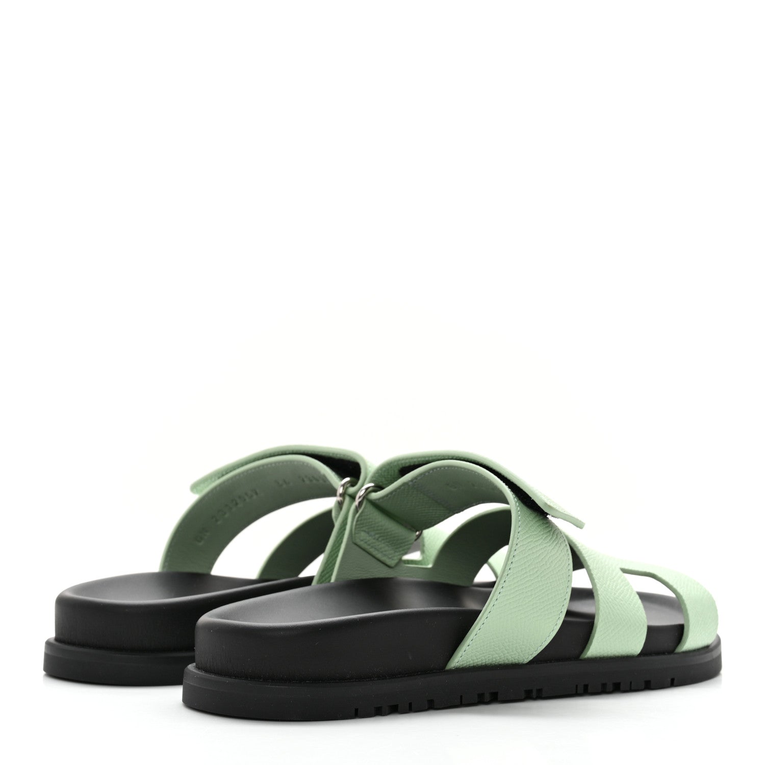 Hermes Epsom Womens Chypre Sandals 36 Vert Jade 4 of 8