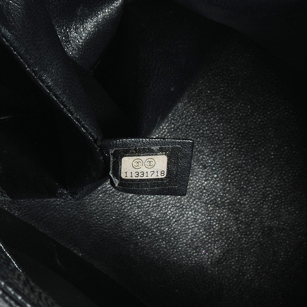 Caviar Quilted Medallion Tote Black