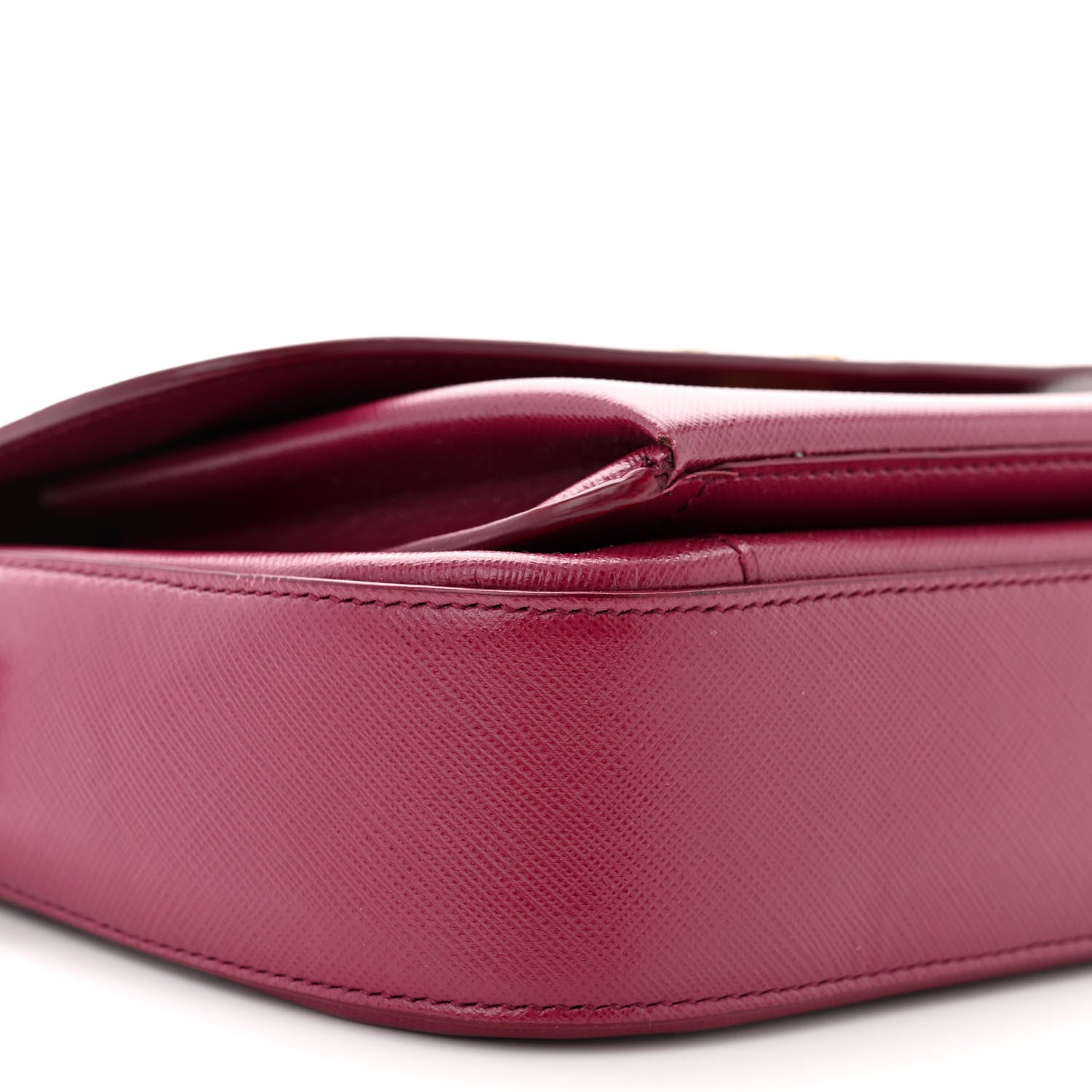 Salvatore Ferragamo Saffiano Sandrine Shoulder Bag Wine 8 of 15