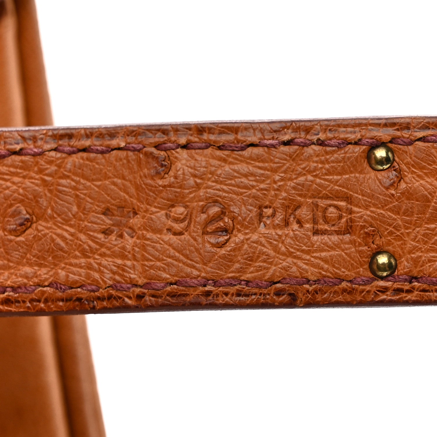 Hermes Ostrich Birkin 30 Cognac 7 of 11