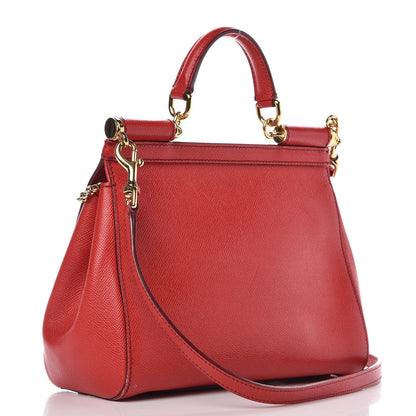 Dolce & Gabbana Dauphine Medium Miss Sicily Satchel Red 4 of 13