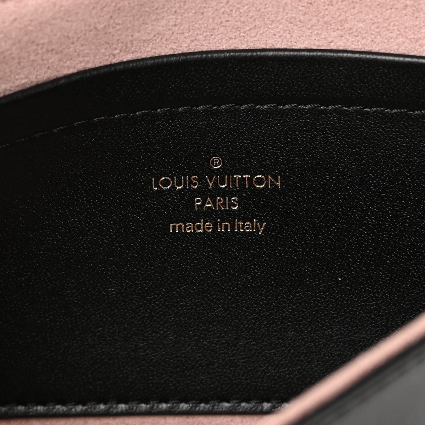 Lambskin Embossed Monogram Pochette Coussin Black