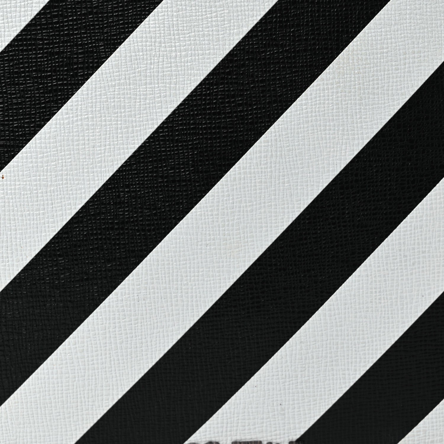 Off-White Saffiano Striped Mini Diag Bag Black White 7 of 11