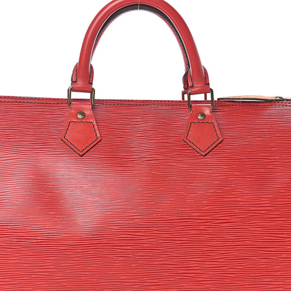 Louis Vuitton Epi Speedy 35 Castillan Red 11 of 11