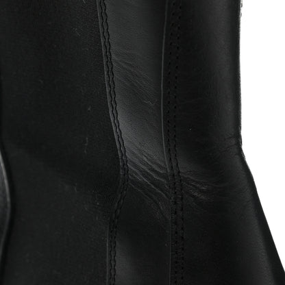 Bottega Veneta Calfskin The Flash Chelsea Boots 38 Black Grass 9 of 15