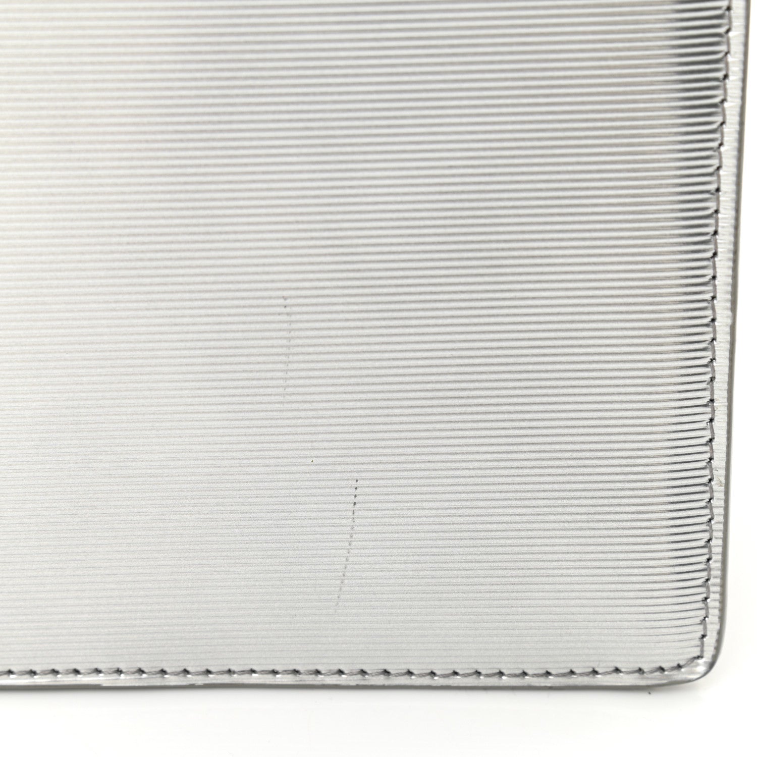Saint Laurent Specchio Calfskin Striped Medium Monogram Sunset Dark Silver 9 of 9