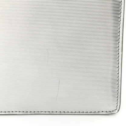 Saint Laurent Specchio Calfskin Striped Medium Monogram Sunset Dark Silver 9 of 9