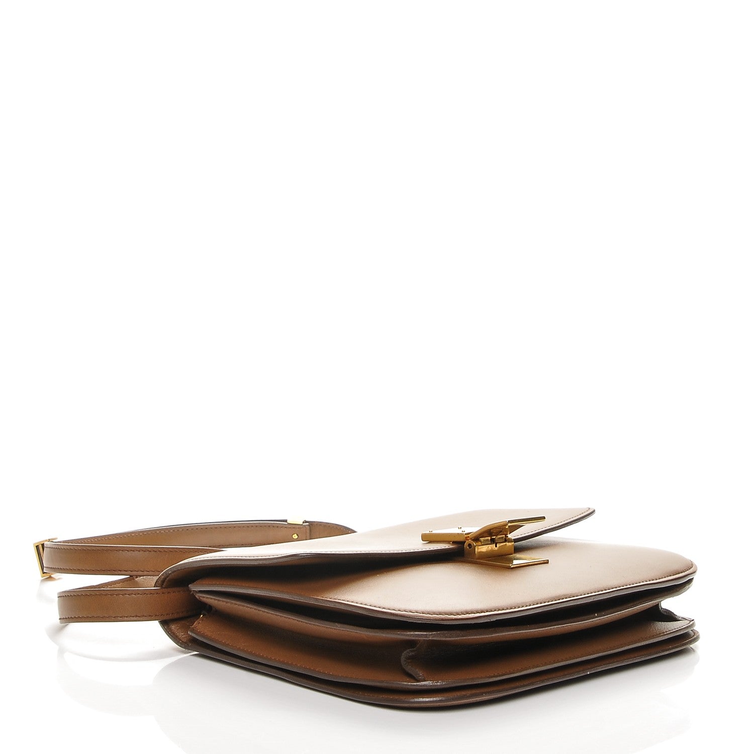 Celine Box Calfskin Medium Classic Box Flap Bag Camel 4 of 8