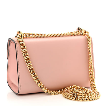 Gucci Calfskin Crystal Star Embroidered Small Padlock Shoulder Bag Perfect Pink Multicolor 2 of 9