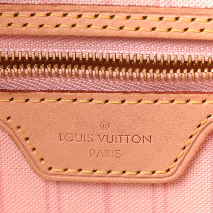 Louis Vuitton Damier Azur Neo Neverfull MM Rose Ballerine 7 of 11