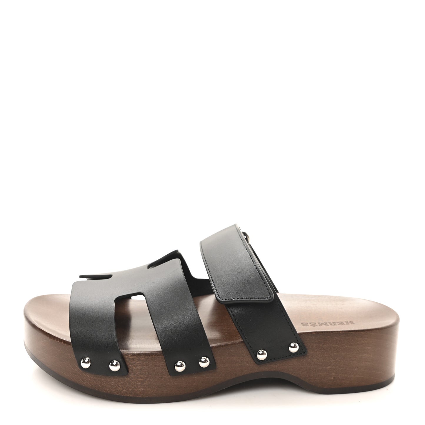 Calfskin Womens Kos Clog 37 Black