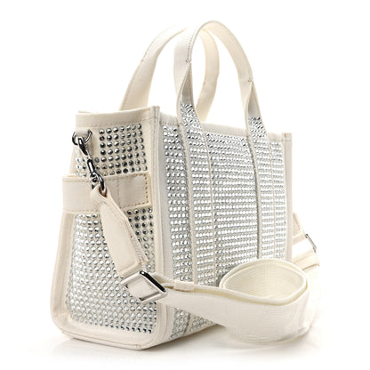 Marc Jacobs Crystal Canvas Small The Tote Bag White 3 of 10