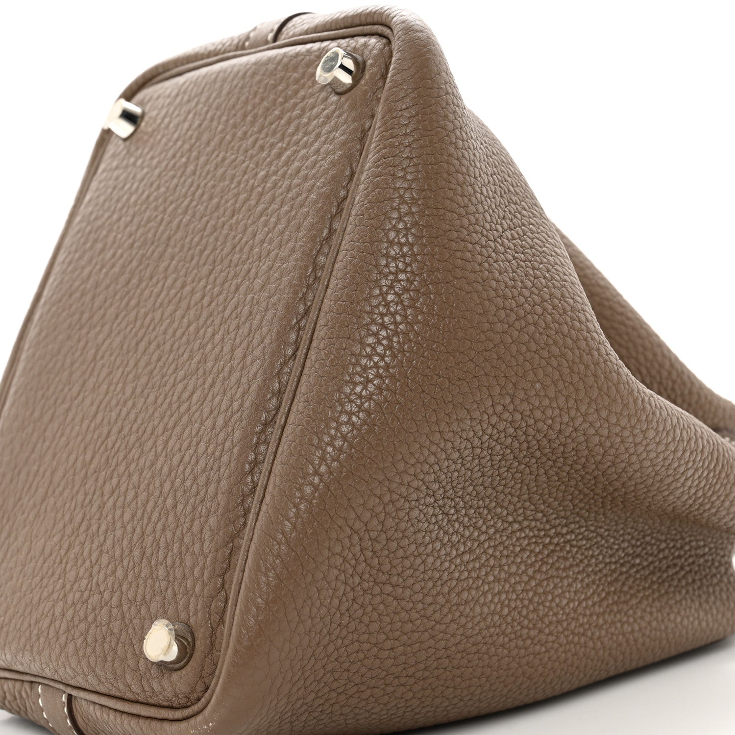 Hermes Taurillon Clemence Picotin Lock 18 PM Etoupe 9 of 9
